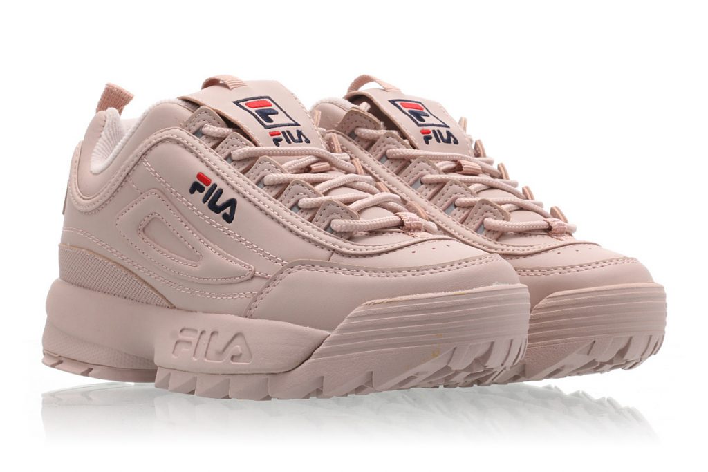 fila disruptor low wmn rose smoke