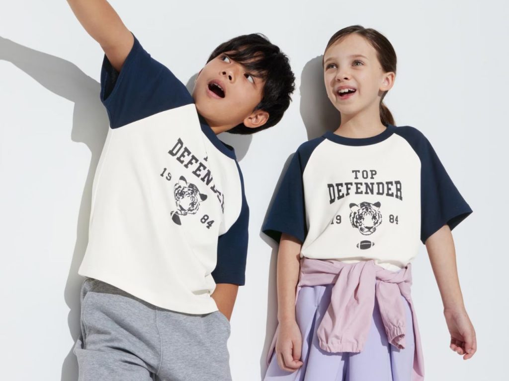 UNIQLO AIRism Children's Cotton Patterned T-Shirt