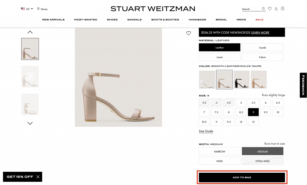 Shopping Tutorial : Shop Stuart Weitzman US and Ship to Malaysia