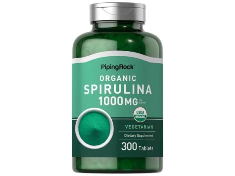 Piping Rock Organic Spirulina Tablets 1000 mg