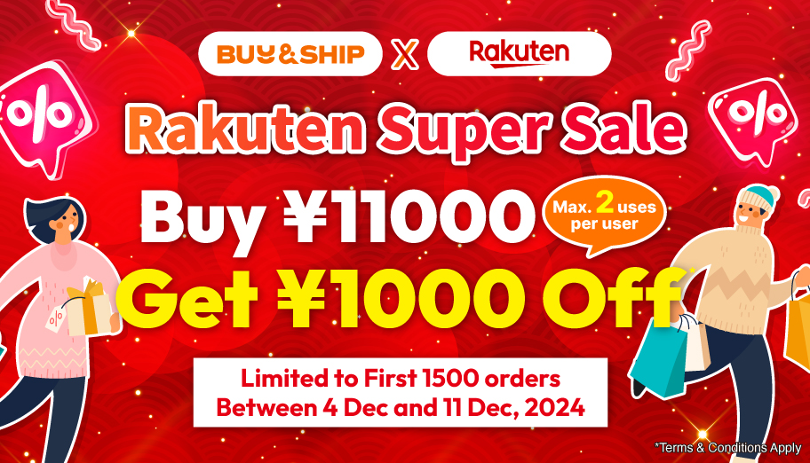 Shop Rakuten Japan Super Sale & Ship to Malaysia! Up to 50% Off Products and Earn 10x Points Rebate!