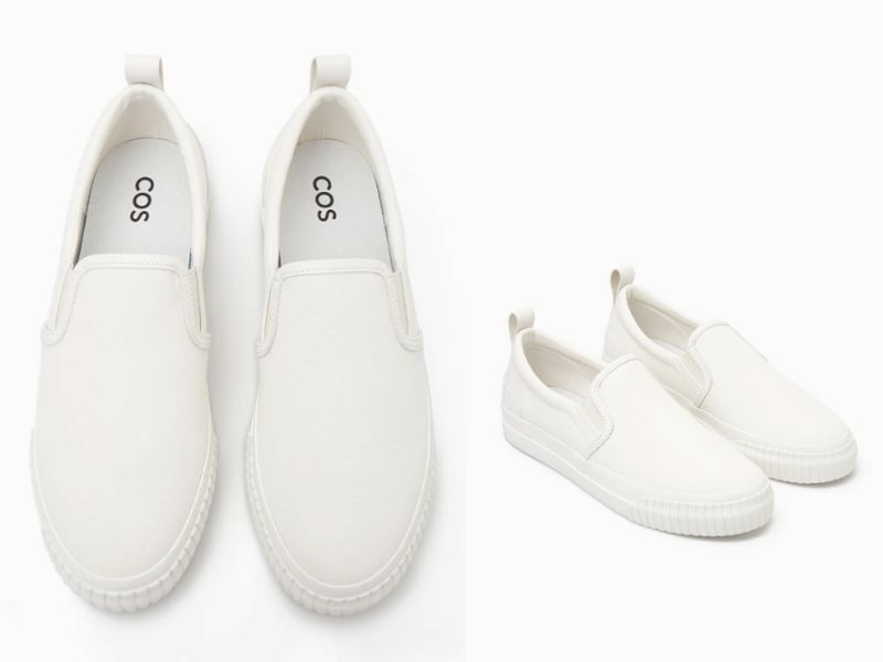 COS CANVAS SLIP-ON SNEAKERS