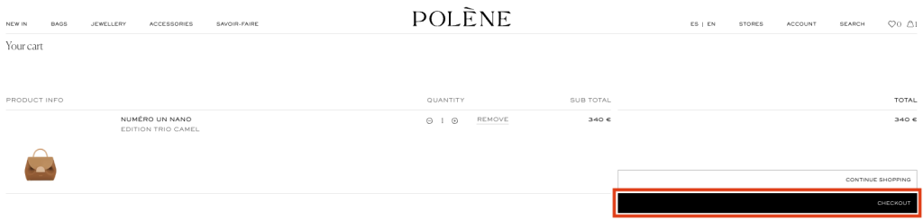 Shopping Tutorial : Shop POLÈNE PARIS and Ship to Singapore