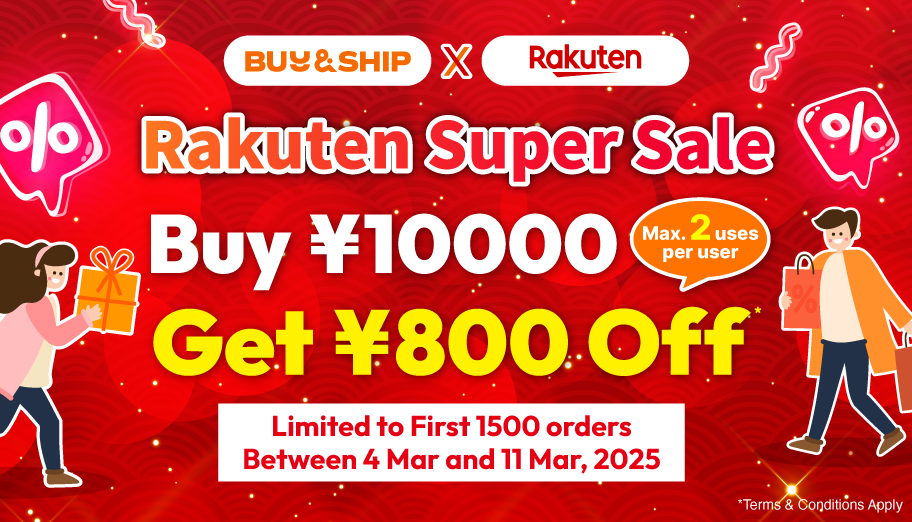 Shop Rakuten Japan Super Sale & Ship to Malaysia! Up to 50% Off Products and Earn 10x Points Rebate!